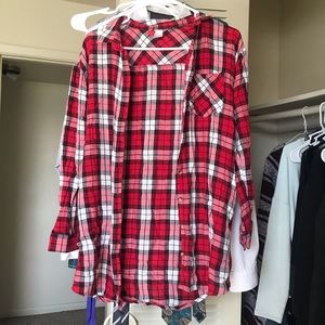 3/$15 H&M Red Flannel Shirt